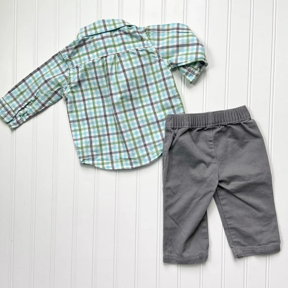 •Carter’s• button shirt/pant set